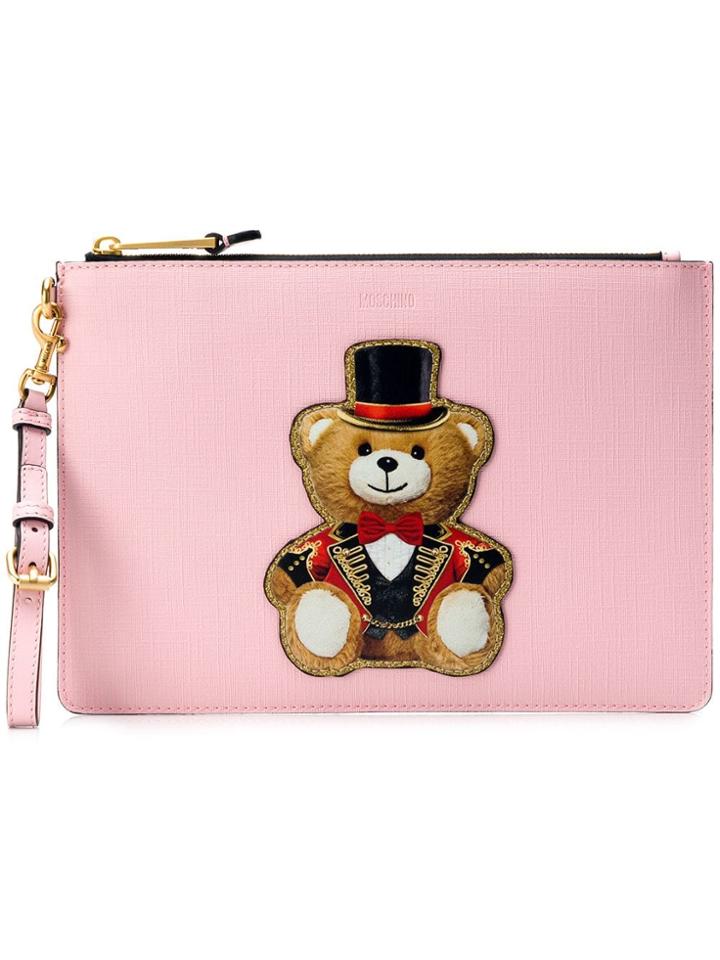 Moschino Toy Bear Clutch - Pink