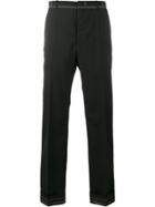 Maison Margiela Stitched Slim-fit Trousers - Black