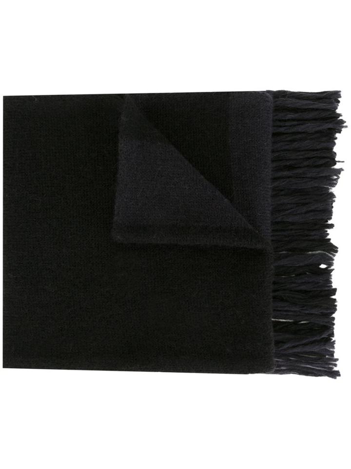 Ami Alexandre Mattiussi Striped Knitted Scarf