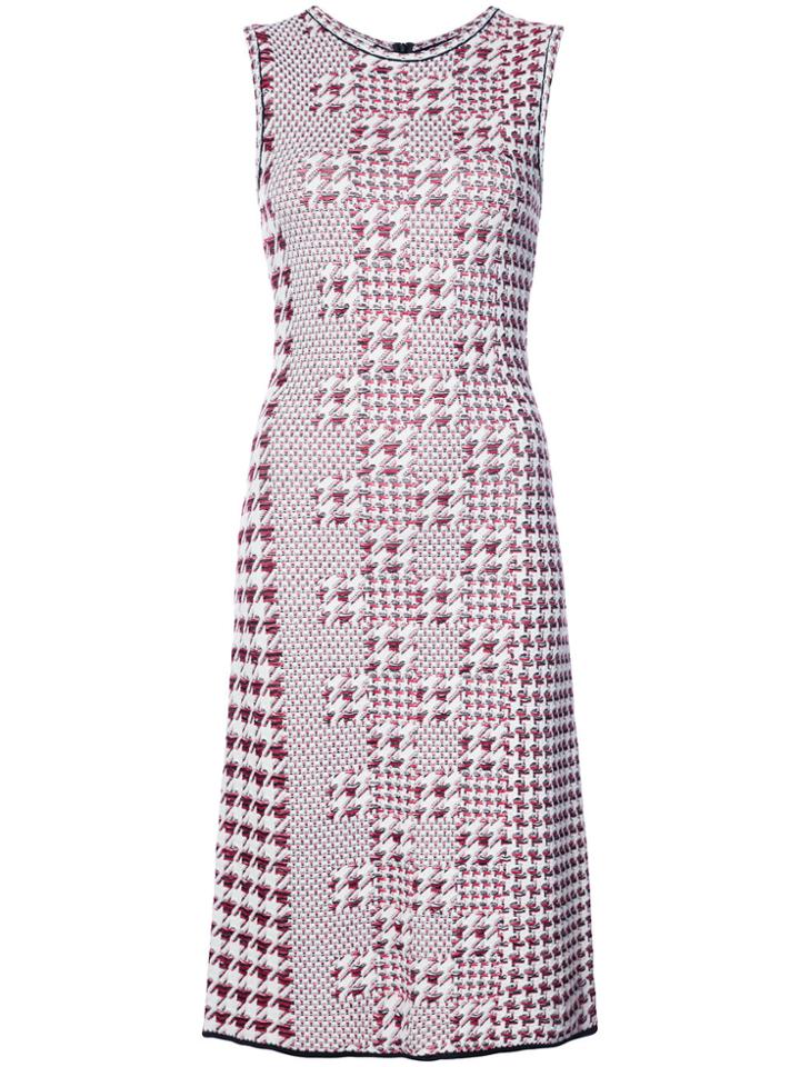 Oscar De La Renta Fitted Dress - Red