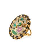 Holly Dyment 18k Gold And Diamond Flower Ring - Metallic