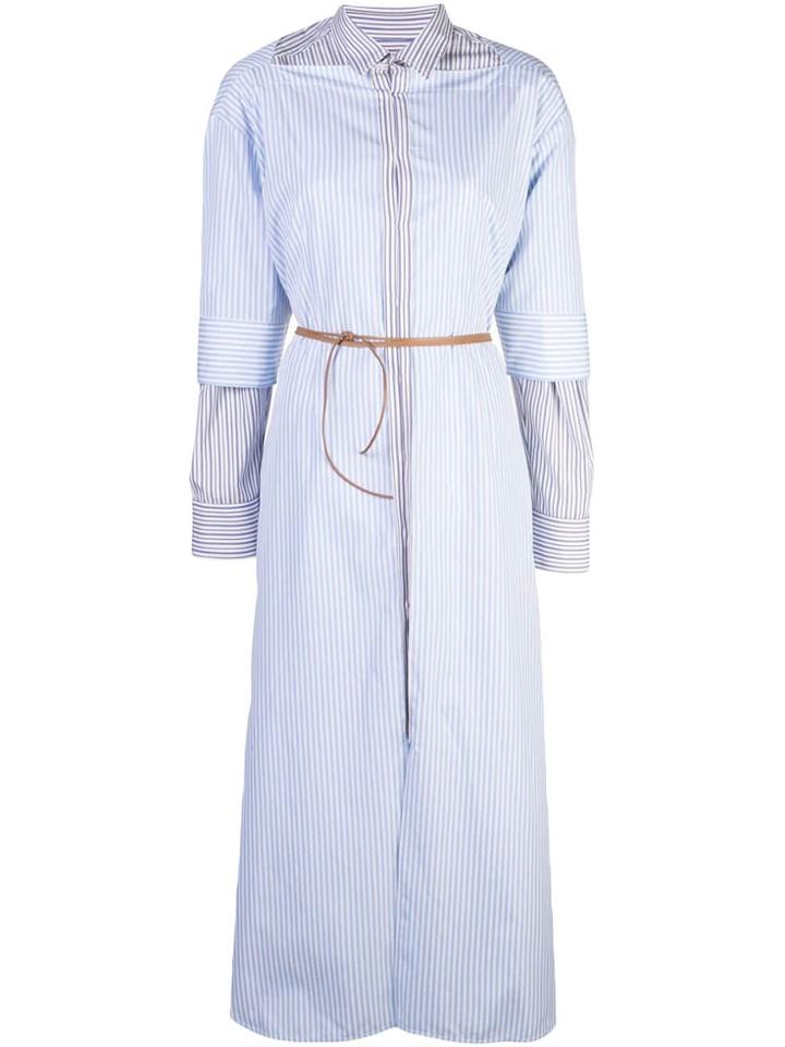 Marni Layered Shirt Dress - Blue