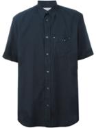 Maison Margiela Studded Shirt, Men's, Size: 52, Blue, Cotton/brass