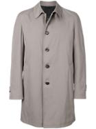 Dell'oglio Straight-fit Buttoned Coat - Neutrals