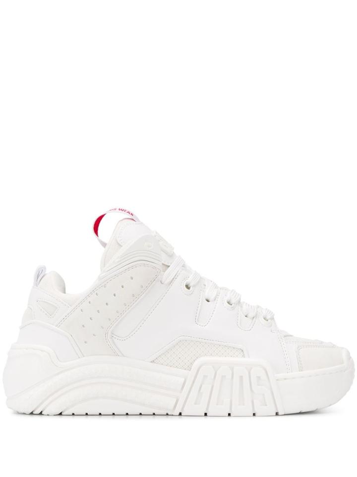 Gcds Logo Patch High-top Sneakers - White
