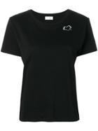 Saint Laurent Heart Logo Print T-shirt - Black