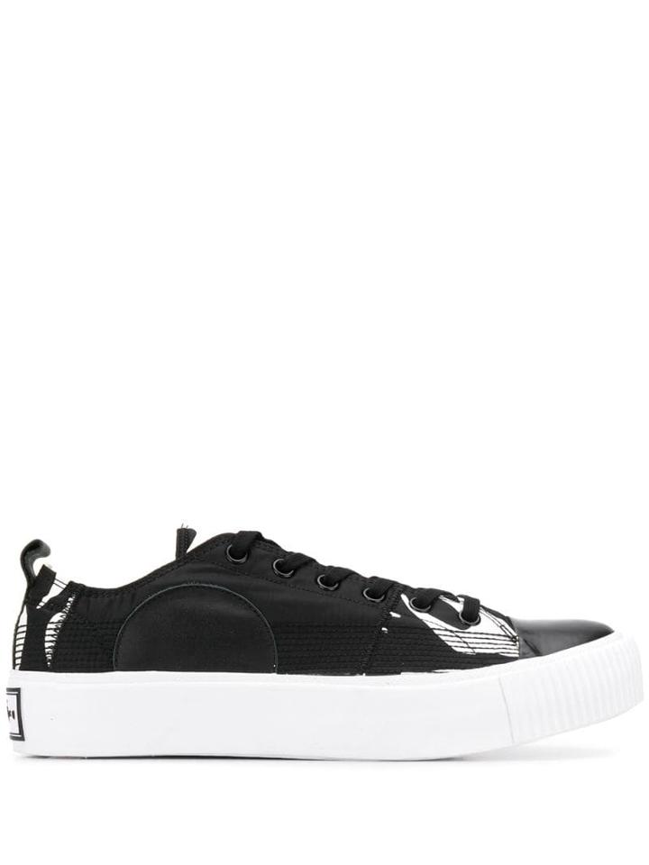 Mcq Alexander Mcqueen Swallow Print Low-top Sneakers - Black