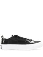 Mcq Alexander Mcqueen Swallow Print Low-top Sneakers - Black