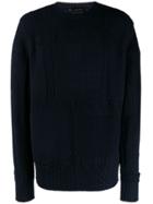Versace Chunky Knitted Jumper - Blue