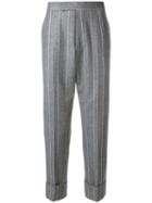 Thom Browne Tailored Striped Trousers - Grey