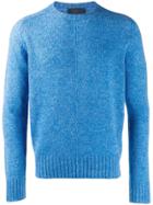 Prada Shetland Crew Neck Sweater - Blue