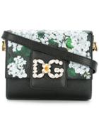 Dolce & Gabbana White Geranium Printed Dg Millennials Shoulder Bag -