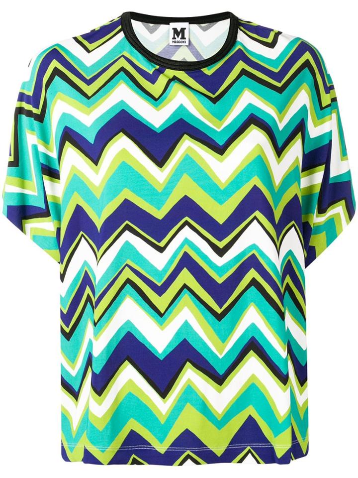 M Missoni Green Patterned T-shirt