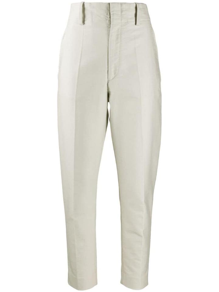 Isabel Marant Étoile Plain Slim-fit Trousers - Neutrals