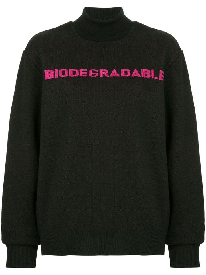Strateas Carlucci 'biodegradable' Knit Sweater - Black