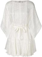 Zimmermann Lace Peasant Dress - Nude & Neutrals