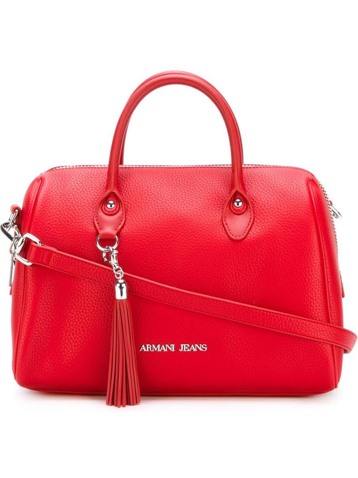 Armani Jeans Fringed Detail Tote