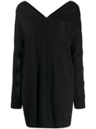 Boutique Moschino Cur-out Sleeve Dress - Black