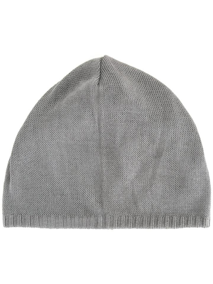 Kijima Takayuki - Beanie Hat - Men - Silk/rayon - One Size, Grey, Silk/rayon