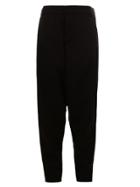 Moohong Drop-crotch Cropped Trousers - Black