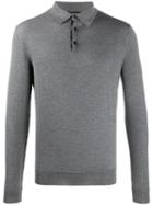 Ermenegildo Zegna Long-sleeved Polo Shirt - Grey