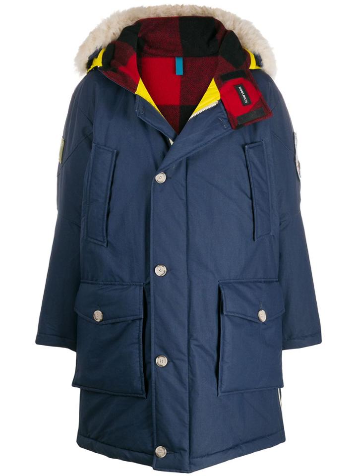 Woolrich Reversible Padded Coat - Blue