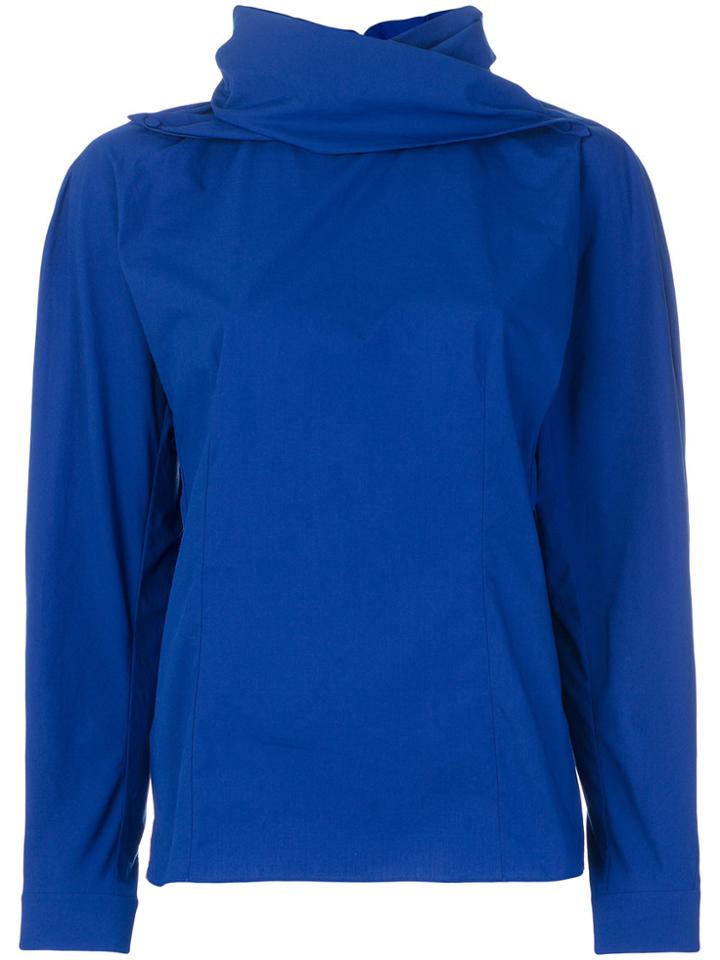 Delpozo Roll Neck Sweatshirt - Blue