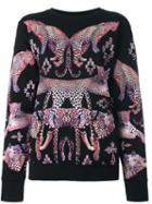 Marcelo Burlon County Of Milan 'muriel' Sweatshirt, Women's, Size: Medium, Black, Cotton
