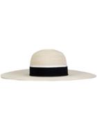 Maison Michel - 'blanche' Hat - Women - Cotton/viscose/straw - M, Nude/neutrals, Cotton/viscose/straw