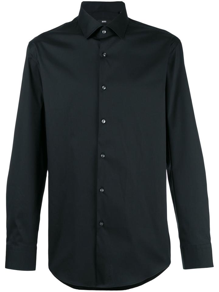 Boss Hugo Boss - Plain Shirt - Men - Cotton/polyamide/spandex/elastane - 44, Black, Cotton/polyamide/spandex/elastane