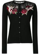 Dolce & Gabbana Rose Angels Cardigan - Black