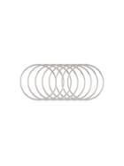 Melissa Joy Manning Set Of 8 Stacking Rings, Women's, Size: 6 1/2, Metallic