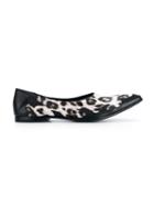Haider Ackermann Leopard Print Pony Skin Slip-ons