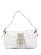 Fendi Pre-owned Zucca Mamma Baguette Shoulder Bag - Silver