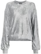 Andrea Ya'aqov Drawstring Sleeve Sweater - Grey