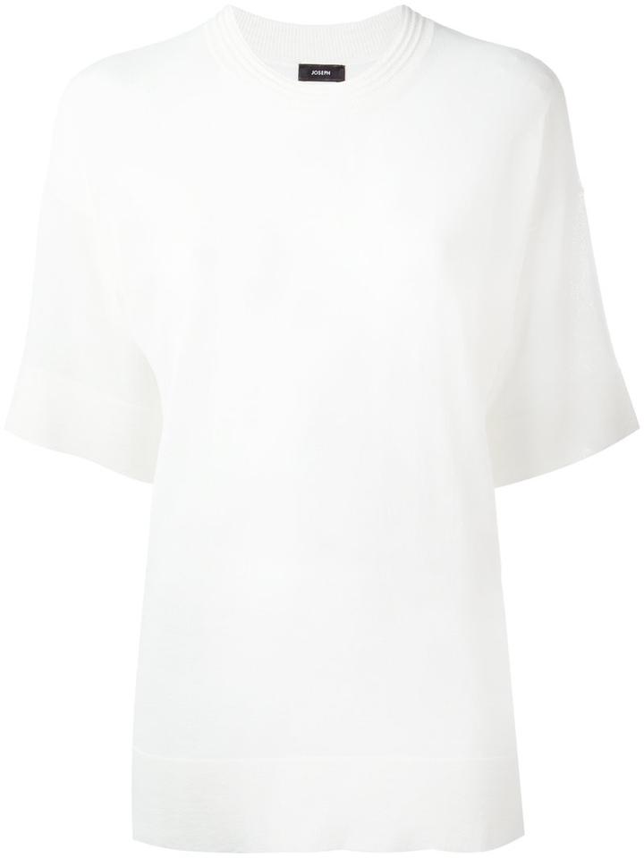 Joseph - Classic T-shirt - Women - Polyester/viscose - Xl, White, Polyester/viscose