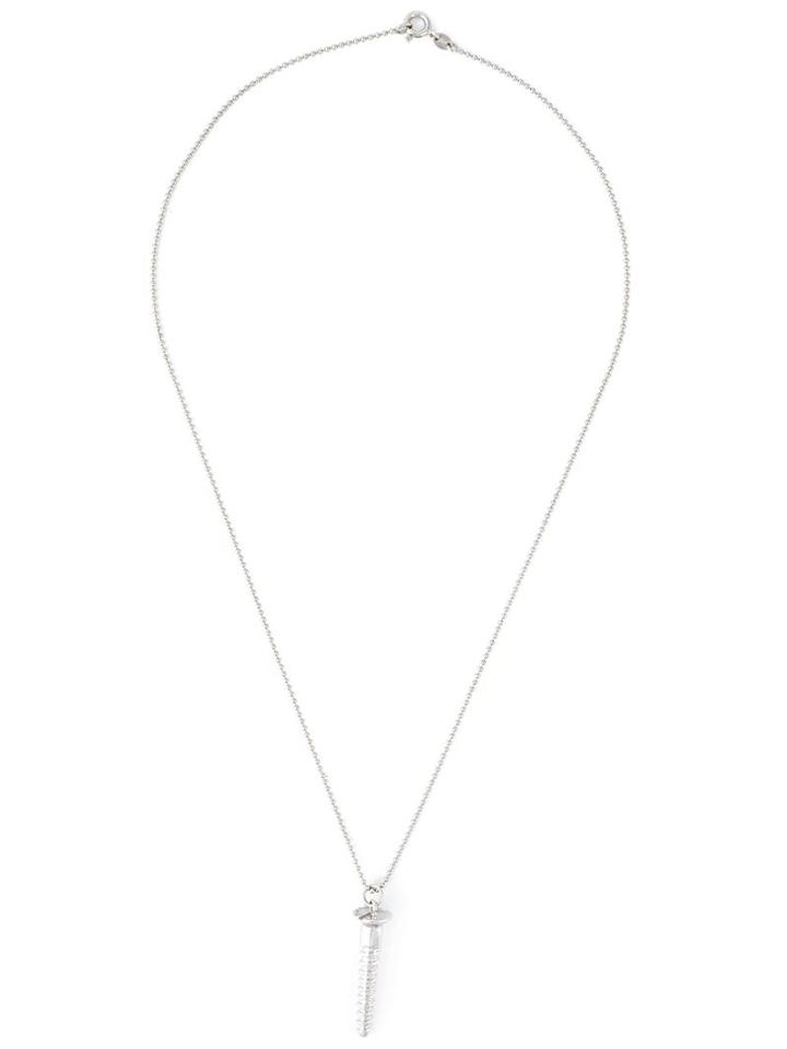True Rocks Large Screw Pendant Necklace, Adult Unisex, Metallic