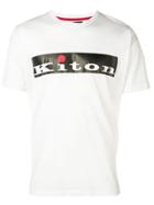 Kiton Logo Print T-shirt - He30 White
