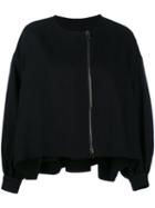 Tom Ford Zipped Bomber Jacket, Women's, Size: 40, Black, Silk/acetate