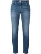 Brunello Cucinelli Ankle-length Jeans, Women's, Size: 46, Blue, Cotton/spandex/elastane