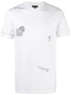 Lanvin Arrow Stitch T-shirt, Men's, Size: Small, White, Cotton/viscose