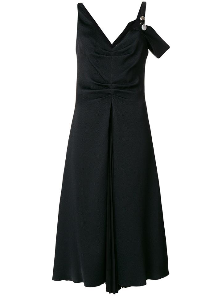 Proenza Schouler One Sleeve Open Shoulder Dress - Black