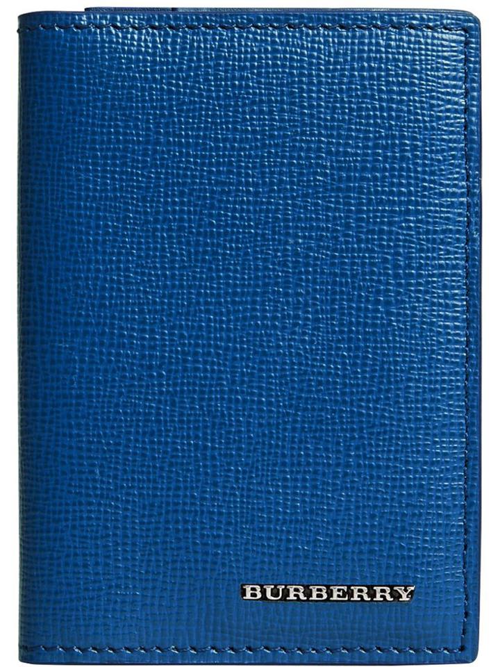 Burberry London Folding Card Case - Blue