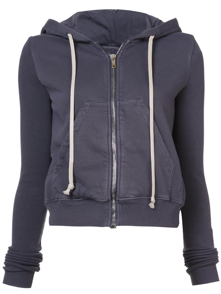 Rick Owens Drkshdw Zipped Hoody - Pink & Purple