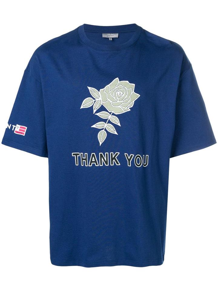 Lanvin Thank You T-shirt - Blue