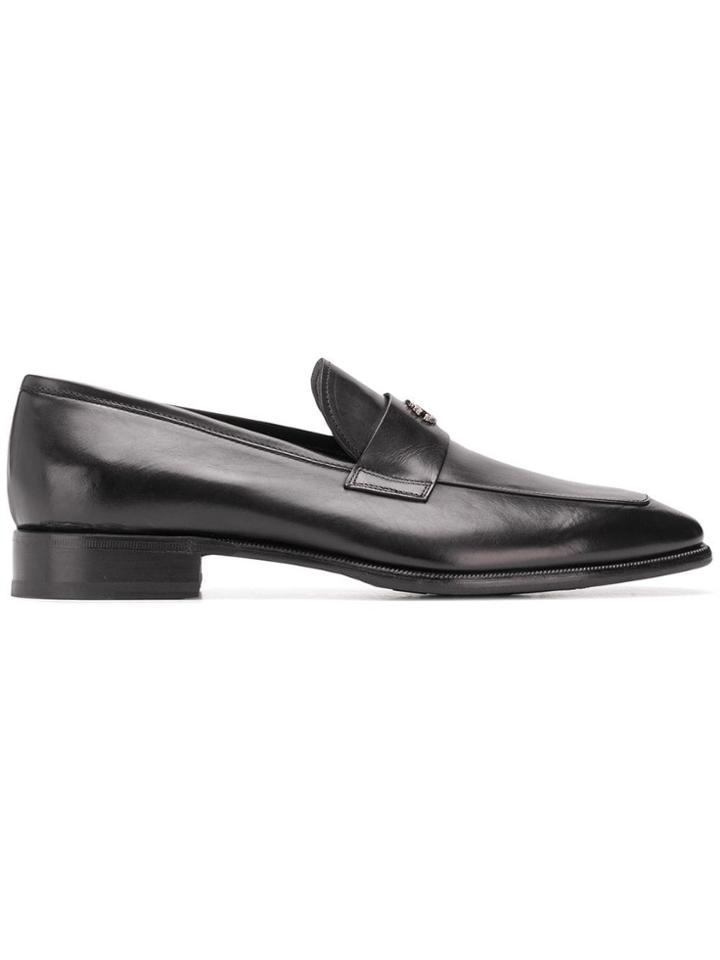 Roberto Cavalli Square Toe Loafers - Black