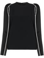 Haider Ackermann Long Sleeve Cut Detail Top - Black
