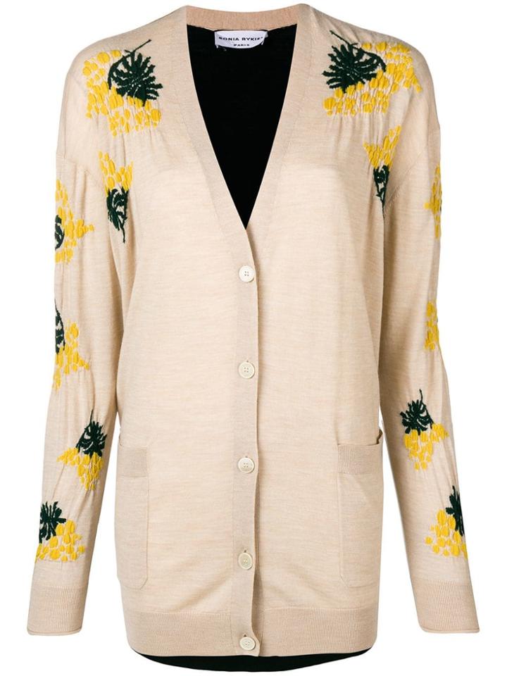 Sonia Rykiel Embroidered Cardigan - Neutrals