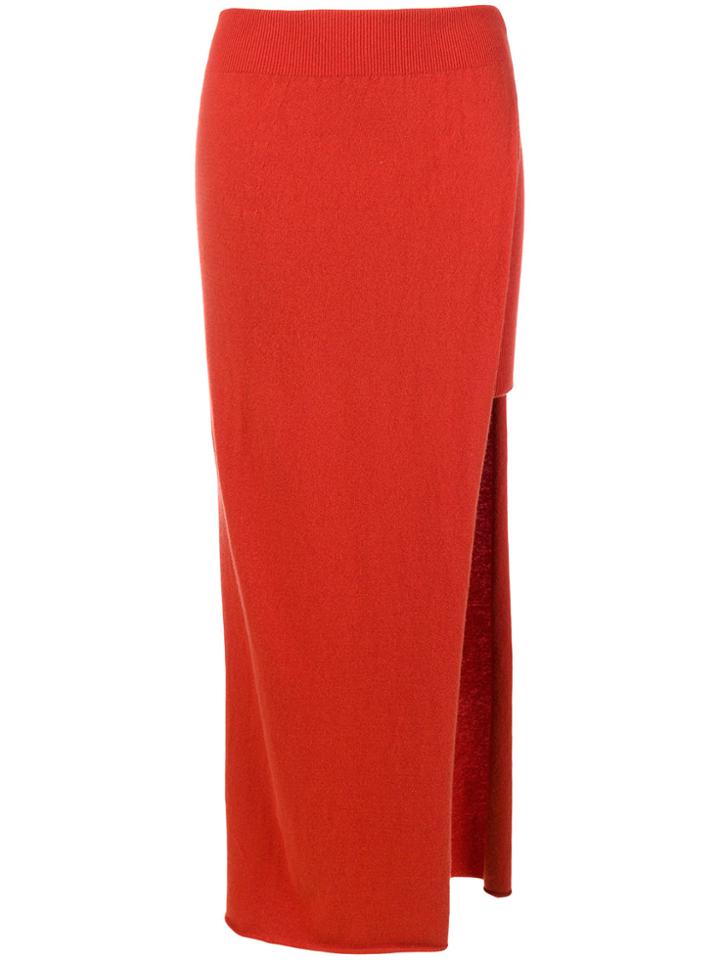 Jacquemus Asymmetrical Layer Skirt - Yellow & Orange