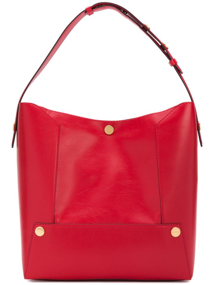 Stella Mccartney Stella Popper Bucket Bag - Red